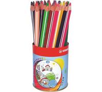 Lápiz de color STABILO Trio thick - Pote de metal con 38 colores