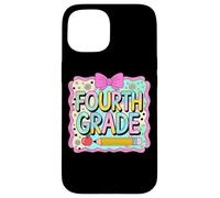 Lápiz de cuarto grado Apple Fun Flowers Carcasa para iPhone 15