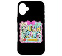 Lápiz de cuarto grado Apple Fun Flowers Carcasa para iPhone 16 Plus