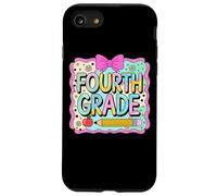 Lápiz de cuarto grado Apple Fun Flowers Carcasa para iPhone SE (2020) / 7 / 8