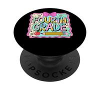 Lápiz de cuarto grado Apple Fun Flowers PopSockets PopGrip Adhesivo