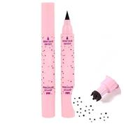 Lápiz de Doble Cabeza para Pecas Naturales, Simulación Impermeable de Manchas Falsas Herramienta de Maquillaje de 5 Puntos para la Cara Lápiz Delineador de Ojos,ESPRESSO