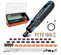 Lápiz de Grabado Eléctrico con 96 Cabezales, Multiherramienta Herramienta Rotativa, Mini Amoladora Eléctrica Grabador Inalámbrico USB Recargables Portátil para Grabar/Taladrar/Cortar/Esmerilar