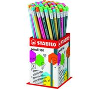 Lapiz De Grafito Stabilo Hexagonal Con Goma 2160 Hb Expositor De 72