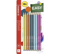 Lápiz de grafito STABILO Pencil 160 - Pack de 10 colores de cuerpo surtidos - Dureza HB
