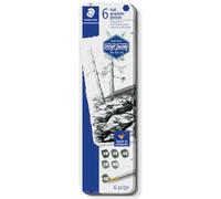 Staedtler mars lumograph pure graphite 100g pack de 6 lapices de grafi