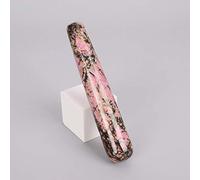 Lápiz de masaje de piedra natural Cristal Mineral Cuarzo Ojo Pluma de acupuntura Gua Sha Yoni Varita Relajante Herramienta de belleza corporal 110 mm Cuidado de la salud-rodolita