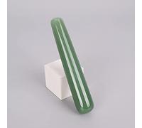 Lápiz de masaje de piedra natural Cristal Mineral Cuarzo Ojo Pluma de acupuntura Gua Sha Yoni Varita Relajante Herramienta de belleza corporal 110 mm Cuidado de la salud-aventurina