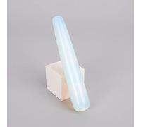 Lápiz de masaje de piedra natural Cristal Mineral Cuarzo Ojo Pluma de acupuntura Gua Sha Yoni Varita Relajante Herramienta de belleza corporal 110 mm Cuidado de la salud-opalita