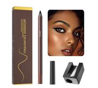 Lápiz De Ojos - Lápiz de Gel para Ojos con Sacapuntas - Delineador Impermeable Y Persistente Para Belleza Natural