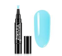 Lápiz de Pintauñas, Gel 3 en 1 Pluma LED/UV Esmalte de Uñas en Gel de Un Solo Paso Sin Necesidad de Capa Superior de Base Bolígrafo para Esmalte de Gel, para Principiantes