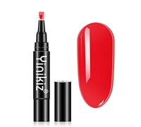 Lápiz de Pintauñas, Gel 3 en 1 Pluma LED/UV Esmalte de Uñas en Gel de Un Solo Paso Sin Necesidad de Capa Superior de Base Bolígrafo para Esmalte de Gel, para Principiantes