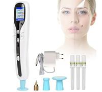 Lápiz De Plasma De Ozono PortáTil Con Pantalla De Visualización, Lápiz Removedor De Verrugas En La Piel, 8 Modos De EnergíA + 2 Modos De Trabajo, Para Verrugas,Pecas,Nevos Y Pequeños Tatuajes