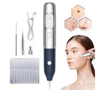 Lápiz De Plasma Láser - 9 Niveles De Intensidad, Dispositivo Para Eliminar Verrugas, Lunares, Pecas Y Manchas Oscuras Del Rostro, Limpieza De La Piel Mediante Carbonización Ionizada,Luz Roja Y Azul