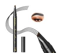 Lápiz de pluma de cejas mágico con trazo fino de cejas preciso de 4 puntas, lápiz de contorno de microblading a prueba de agua Cejas de aspecto natural todo el día