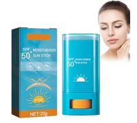 Lápiz de protección solar SPF 50+, protector solar facial para todo tipo de pieles, eficaz protección UV, lápiz protector solar hidratante de larga duración, resistente al agua, a prueba de sudor
