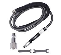 Lápiz de pulido neumático KP-6091, kit de amoladora de aire con portabrocas de 3 mm, herramienta de grabado portátil ajustable de 65.000 rpm para pulido y tallado de metales (Estilo estadounidense)