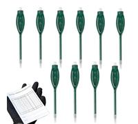 Lápiz De Puntuación De Golf - 10 Piezas Lápices De Golf Con Borrador | Pensos De 2H Pensos Oval Clip Pen Para La Reunión De Juegos | Herramientas De Escritura Portátiles Suministros Deportivos (Verde)