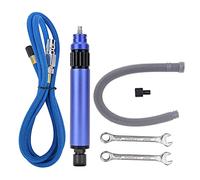 Lápiz de rectificado neumático, herramienta de microrectificado por aire, lápiz de grabado y pulido de alta velocidad a 35 000 rpm con portabrocas de 3-6 mm, manguera silenciadora (Tipo A-Azul Tipo