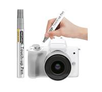 Lápiz de retoque blanco - Compatible con carcasas de cámara de metal - Lápiz reparador rápido de arañazos de carcasa en cámaras réflex y sistema + punta de repuesto