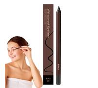 Lápiz De Revestimiento De Ojos, Maquillaje De Ojos De Mujer, Lápiz De Deslizamiento Liso, Función Doble 2 En 1, Con Fórmula Impermeable Y A Prueba De Manchas De 24 Horas, 14.5 Cm, Para Viajes De Mujer