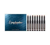 Lápiz de sombra de ojos 2024, 8 colores, multicolor, delineador de ojos, delineador de ojos de larga duración, altamente iluminador, polvo vegano (A One Size)