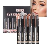 Lápiz de sombra de ojos, 6 lápices cremosos para sombra de ojos, brillo impermeable, resistente a la suciedad, viajes, , niñas, mujeres, cumpleaños