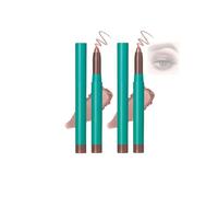 Lápiz de sombra de ojos brillante, Sombra de ojos en barra con brillo, resistente al agua y de larga duración, Lápiz delineador iluminador e iluminador (04# 2PCS)
