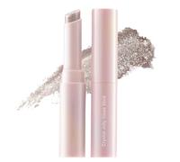 Lápiz de sombra de ojos con purpurina, color marrón frío, lápiz de sombras de ojos metálico, resistente al agua, duradero y altamente pigmentado, brillante, sin arrugas, maquillaje de ojos