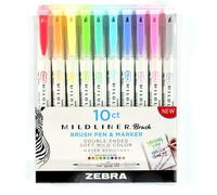 Lápiz De Subrayado Zebra Mildliner Con Doble Punta Con Juego De 10