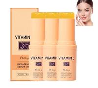 Lápiz de suero aclarador con vitamina C para rostro y contorno de ojos, suero facial rejuvenecedor para reducir las manchas oscuras, aclarar el tono de la piel, suero hidratante para el cuidado de la