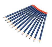 Lápiz de Tela, Juego de Lápices de Sastre de 12 Piezas, Marcador de Tela con Mango de Madera, Lápiz Soluble en Agua, Marcadores de Tela para Costura, Tiza de Color Azul para