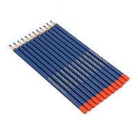 Lápiz de Tela, Marcadores de Tela para Coser Tiza de Costura 12 Piezas Juego de Lápices de Sastre de Madera Marcador de Tela Lápiz Soluble en Agua Color Azul para Ropa Zapatos DIY