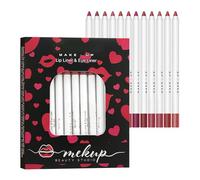 Lápiz delineador de labios | 12 colores Desnudo Forro de Labios | Lápiz de forro de labios mate Impermeable Durable Forro Labial Desnudo Para Niñas Mujeres Usted Sabe Que La Precisión Es