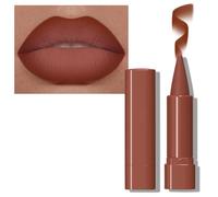 Lápiz delineador de labios en crayón mate degradado, conjunto combinado de lápiz labial y delineador de labios degradado 2 en 1, de larga duración y altamente pigmentado (#04)