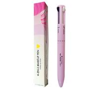 Lápiz delineador de ojos 4 en 1 multifuncional con delineador de ojos de labios lápiz de cejas e iluminador fácil de aplicar y compacto. Estilo 1.