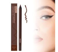 Lápiz Delineador De Ojos Persona Resistente Al Agua, 24 Horas De Duración, Doble Delineador, Afilable, No Se Corre, Se Desvanece, Suave Y Fácil De Colorear, 2 En 1, Delineador De Ojos(Bronze)