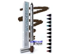 Wonderskin 1440 Lápiz Delineador Marrón con Brillos de Larga Duración - Lápiz de Ojos Afilable, Resistente al Agua y a Prueba de Borroneo (Gold Mocha)