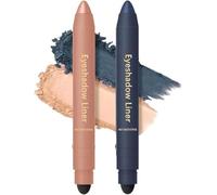 Lápiz delineador y sombra de ojos 2 en 1, resistente al agua y a las manchas, sombra de ojos en crema duradera con aplicación suave y fácil de usar (C)