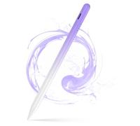 Lápiz digital para tableta, lápiz capacitivo para pantallas táctiles, compatible con iPhone, Samsung / teléfonos inteligentes Android, bolígrafo magnético recargable para escritura y dibujo (morado