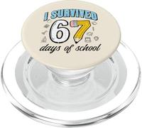 Lápiz Escolar «He Sobrevivido 67 días», Divertido Meme para niños del Centenario PopSockets PopGrip para MagSafe