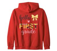 Lápiz Hello First Grade con diseño de lazo en forma de corazón Sudadera con Capucha