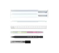 Lápiz Holder, Pen Organizer Bin, Hexagon Pencil Case, Art Supply Storage Box, Multifunctional Pen Storage Organizer, Sturdy and Stylish Pencil Bag Pouch, 7.76x2.64x1.77 Inches for School, Travel,