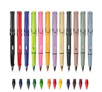 Lápiz Infinito, 24 Piezas, con 12 Puntas de Repuesto, Lapiz Eternos, Lápiz Sin Tinta, Magic Pencils Reutilizable Niños para Dibujo de Artista Estudiante, para Escribir, Dibujar, Regalo para Niños