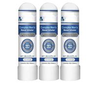 Lápiz inhalador para la nariz, 3 unidades, inhalador nasal, nasal para concentración fresca, ingrediente natural, ayuda rápida a la congestión nasal, mejora la