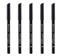 Lápiz kajal essence, lápiz kajal, 01, negro, larga duración, definidor, vegano, sin partículas de microplástico, paquete de 5 (5 x 1 g)