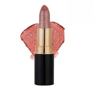 Lápiz labial de brillo de diamante, lápiz labial de diamante lápiz labial impermeable, glaseado de labio de ráfaga metálica perlada, acabado brillante de alto brillo para mujeres (04#, one size)