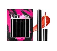 Lápiz labial exfoliante, 6 unidades de larga duración, altamente pigmentado, para mujeres, niñas, novias, familia, idea de regalo