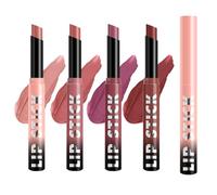 Lápiz labial impermeable - Fórmula de terciopelo mate | Juego de 4 lápices labiales que no manchan, para mujeres diarias, sesiones de fotos, viajes, bodas, , citas,