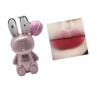 Lápiz Labial Líquido Mate Maquillaje Impermeable Desgaste Duradero No None Stick Lápiz Labial 2 En 1 Llavero Brillo Labios Para Mujer Esmalte Labios